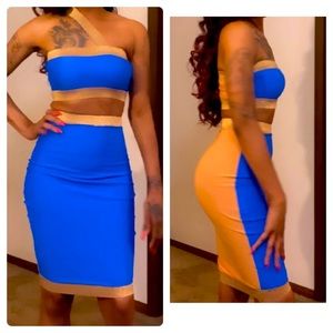 Custom made Reversible two piece shirt outfit with 7 to 8 different ways to wear